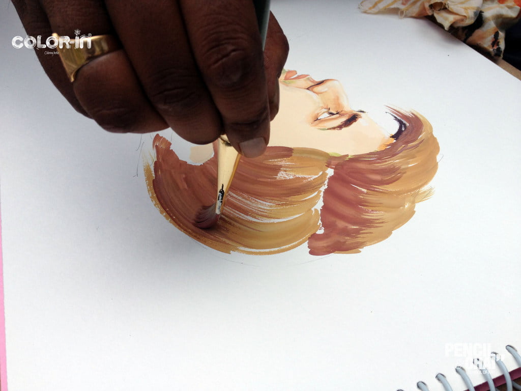 A Combined assignment Session, Poster Color Model Drawing! 2