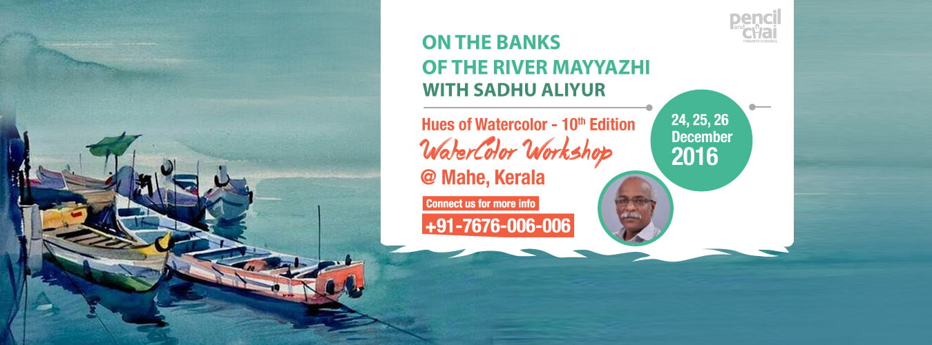 Hues of Watercolor - Watercolor painting workshop By Sadhu Aliyur 4