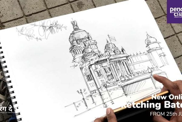 LEARN SKETCHING, New Online Sketching batch from Pencil & Chai Fine Arts Gurukul, Bangalore, Mumbai, Delhi, Chennai, Kochi, Dubai, Singapore,