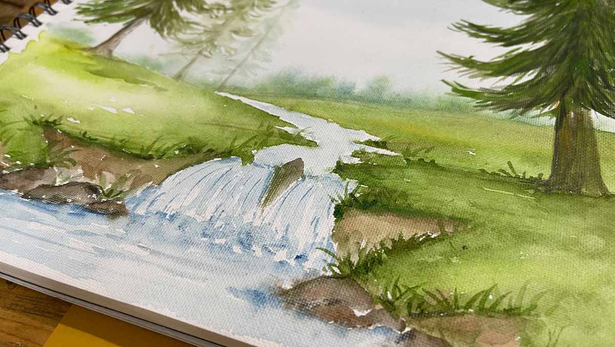 What all are the basic materials required to start the watercolour painting?