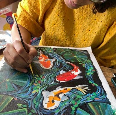Acrylic-Painting-Classes-in-Bangalore- Acrylic Painting Classes at Pencil and chai