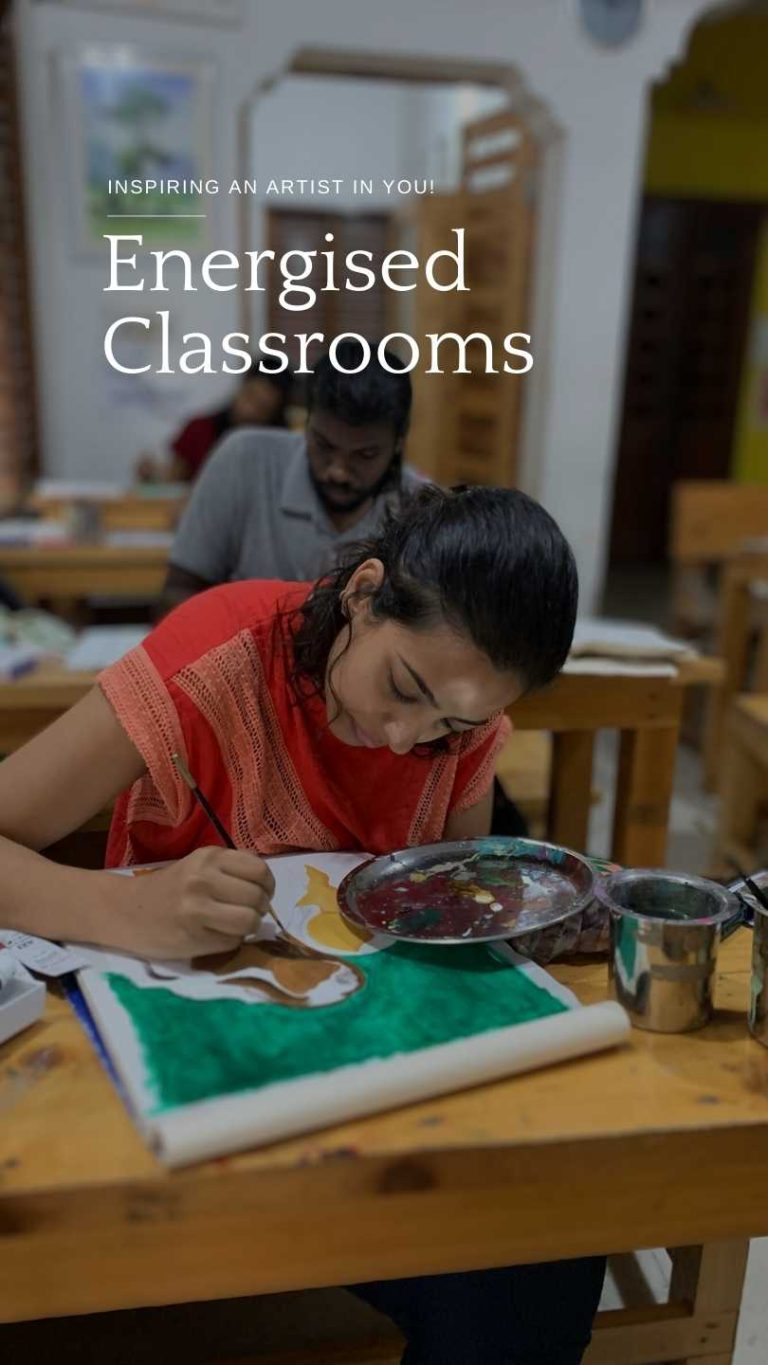 Professional Art Courses 1 Inspiring Art Classrooms At Pencil And Chai Fine Arts Gurukul